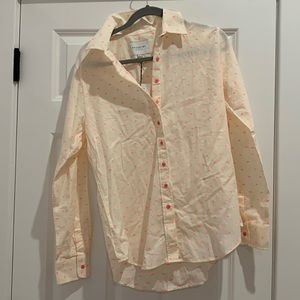 THE SHIRT Richelle Behrens pin dot size M button down cotton shirt